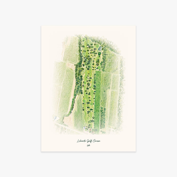 Lakeside Golf Course printed artwork