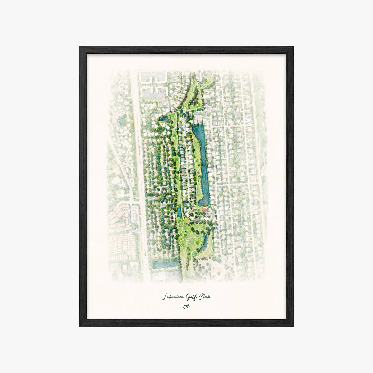 Lakeview Golf Club black frame