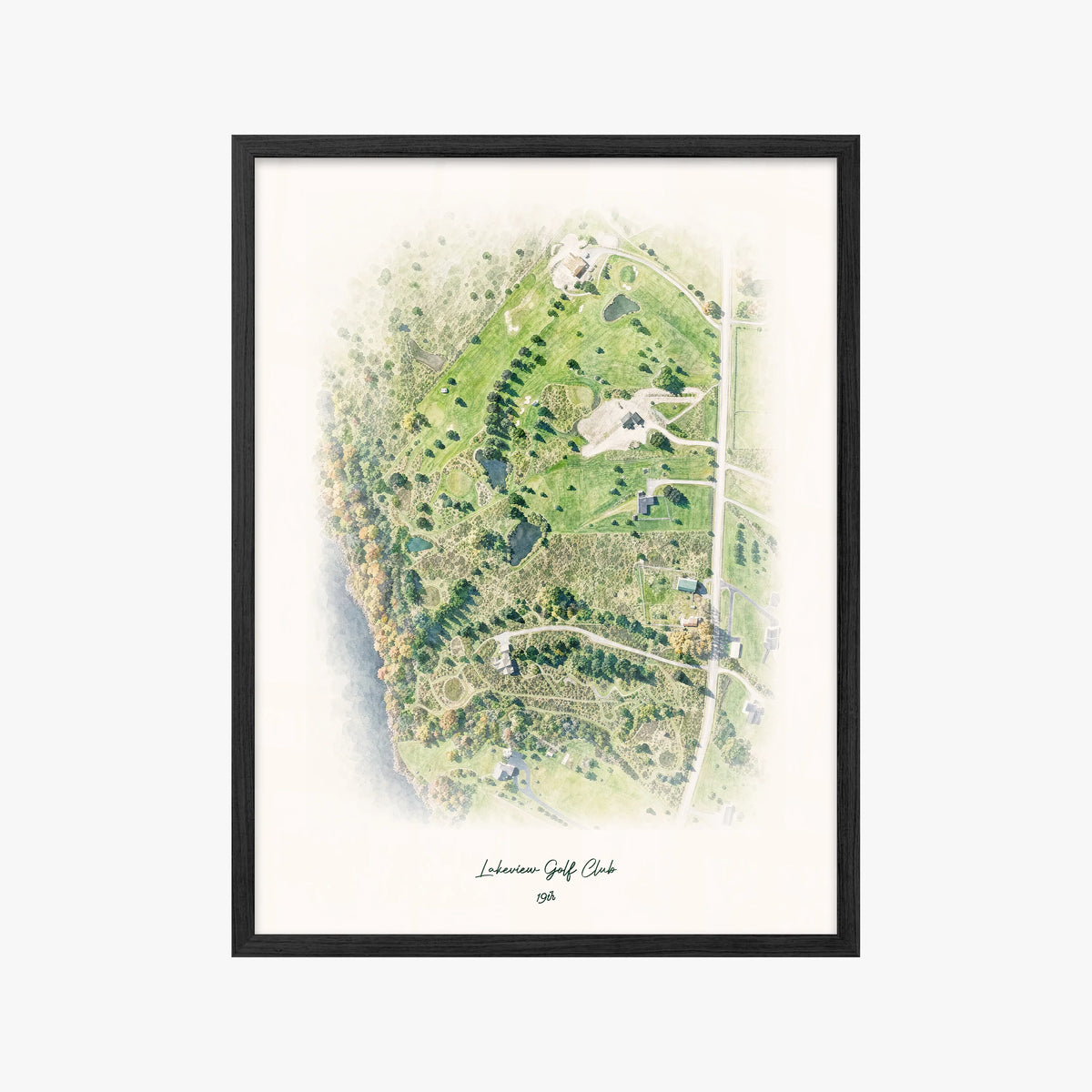 Lakeview Golf Club black frame