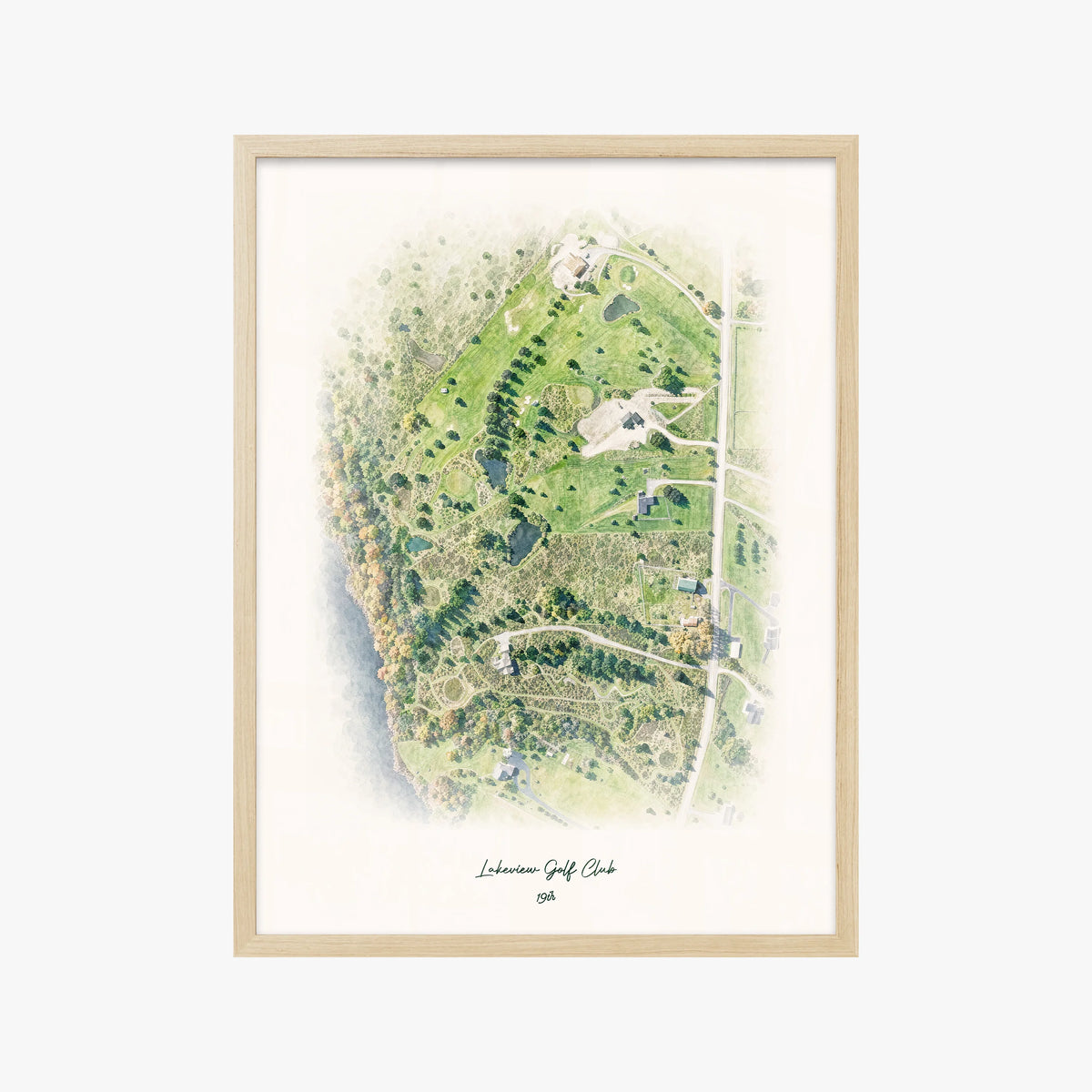Lakeview Golf Club wood frame