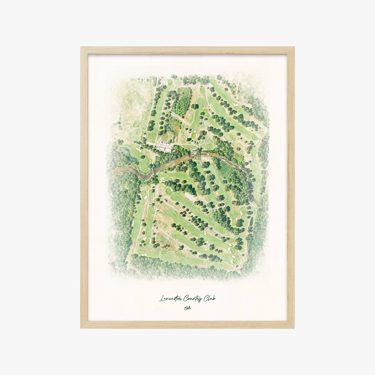 Lancaster Country Club wood frame