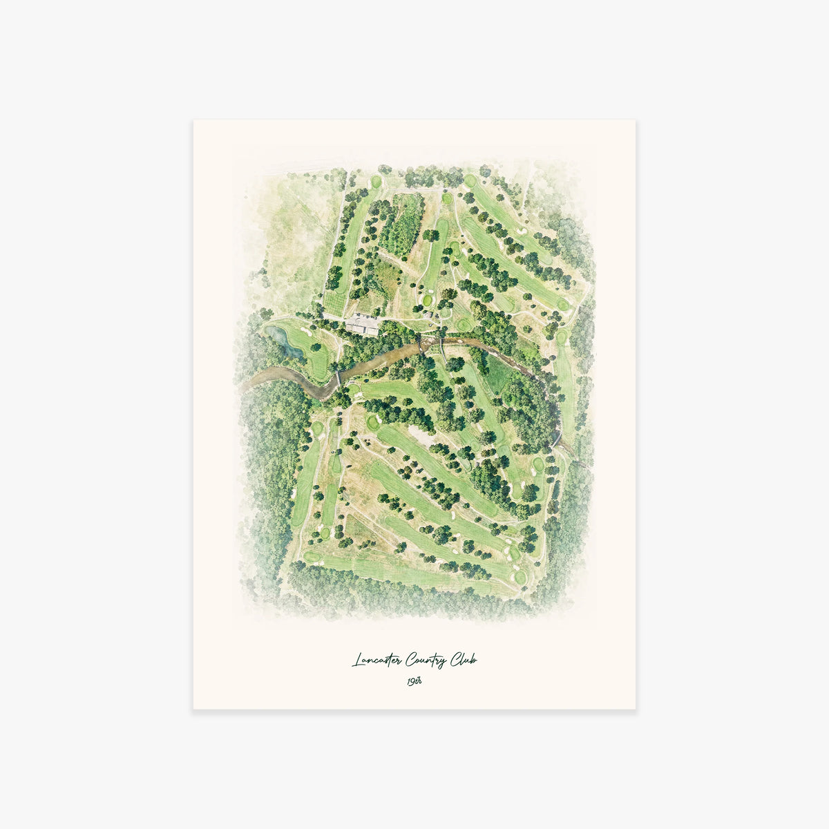 Lancaster Country Club printed artwork