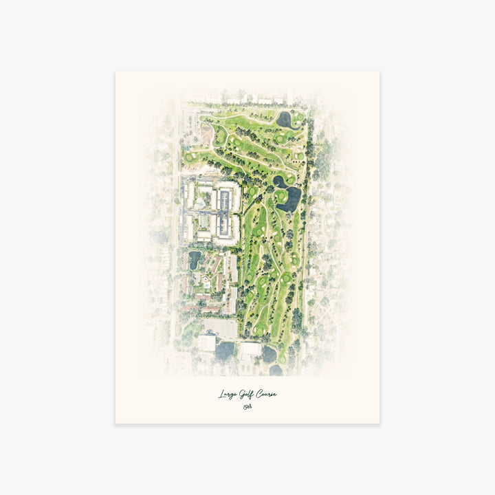 Largo Golf Course printed artwork
