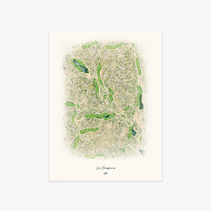 Las Campanas printed artwork