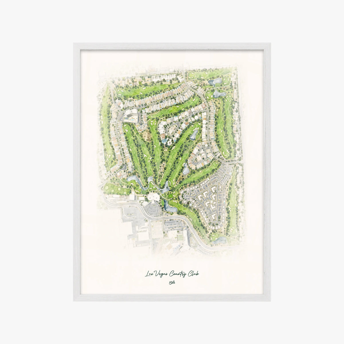 Las Vegas Country Club white frame