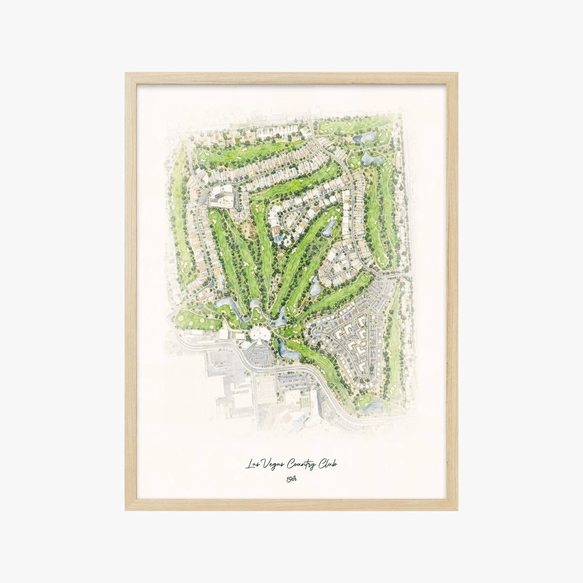 Las Vegas Country Club wood frame