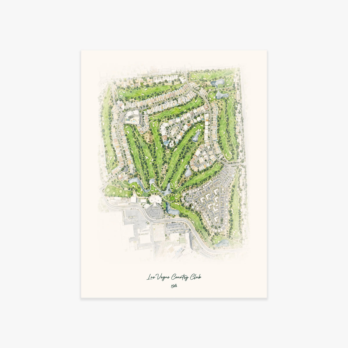Las Vegas Country Club printed artwork