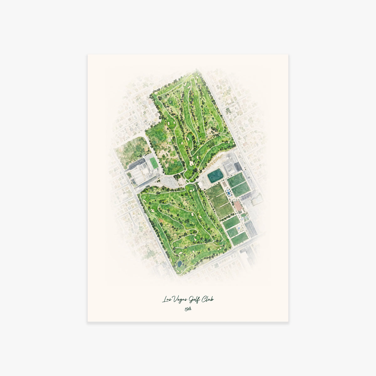Las Vegas Golf Club printed artwork