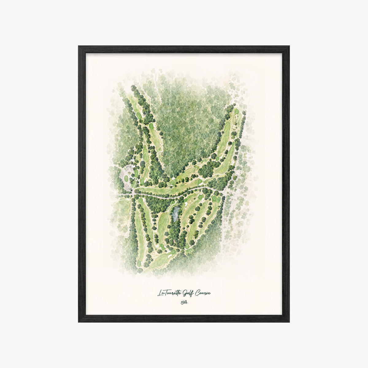 LaTourette Golf Course black frame