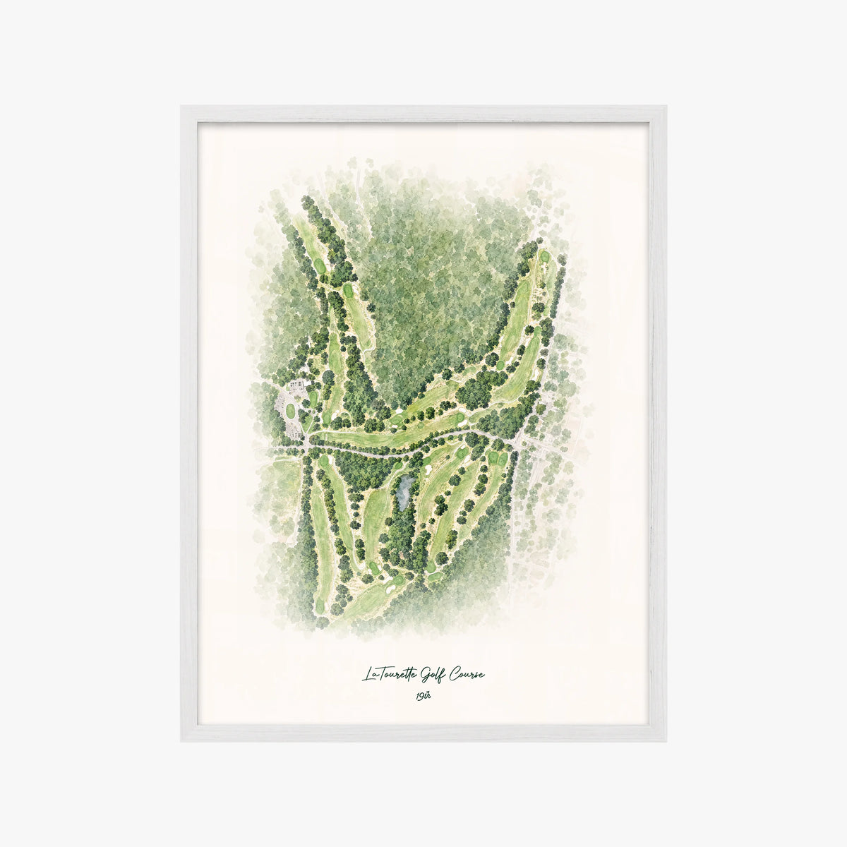 LaTourette Golf Course white frame