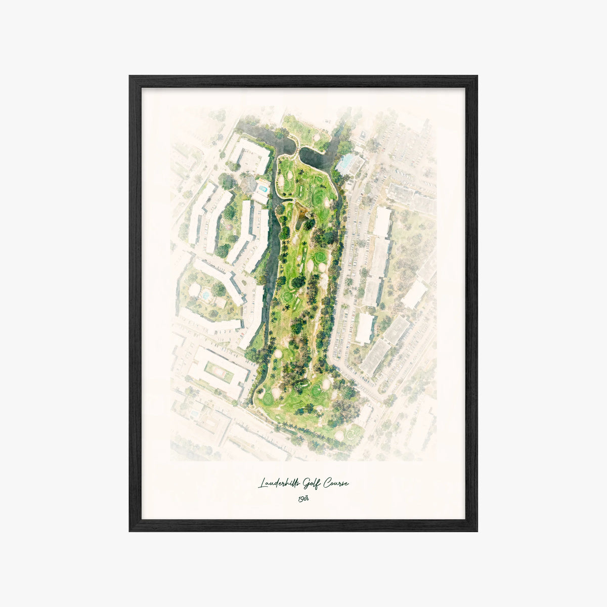 Lauderhills Golf Course black frame