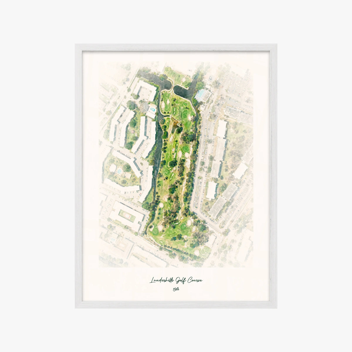 Lauderhills Golf Course white frame