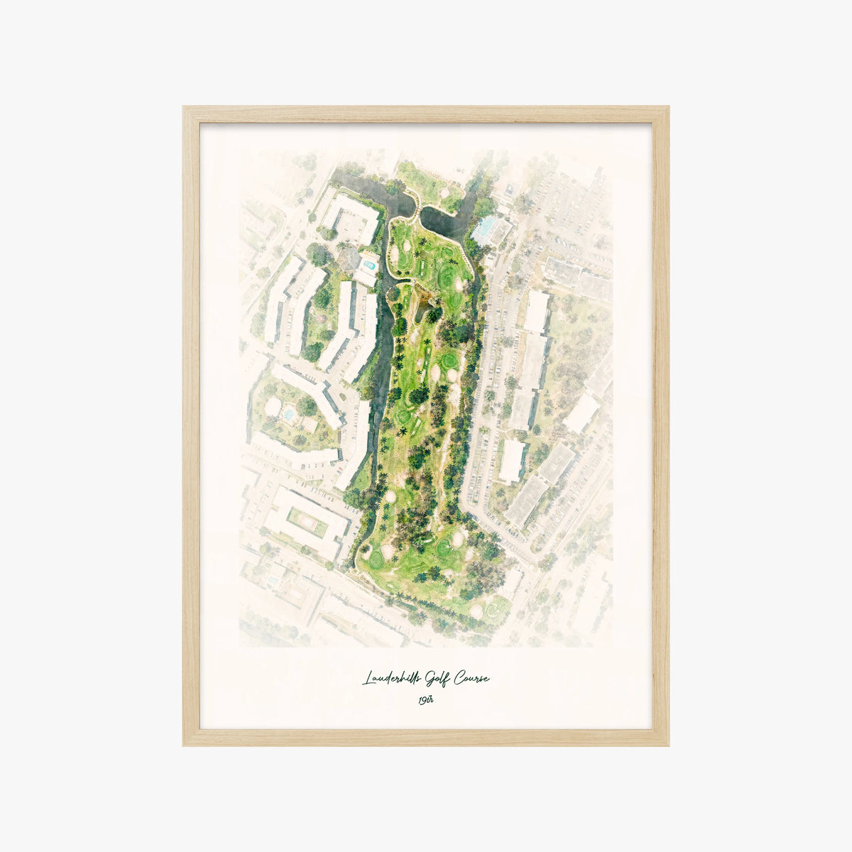 Lauderhills Golf Course wood frame