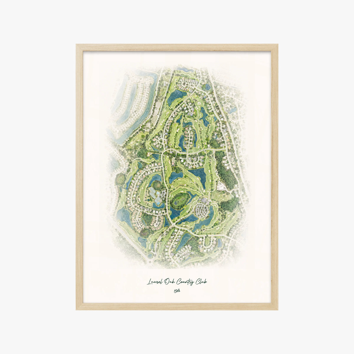 Laurel Oak Country Club wood frame