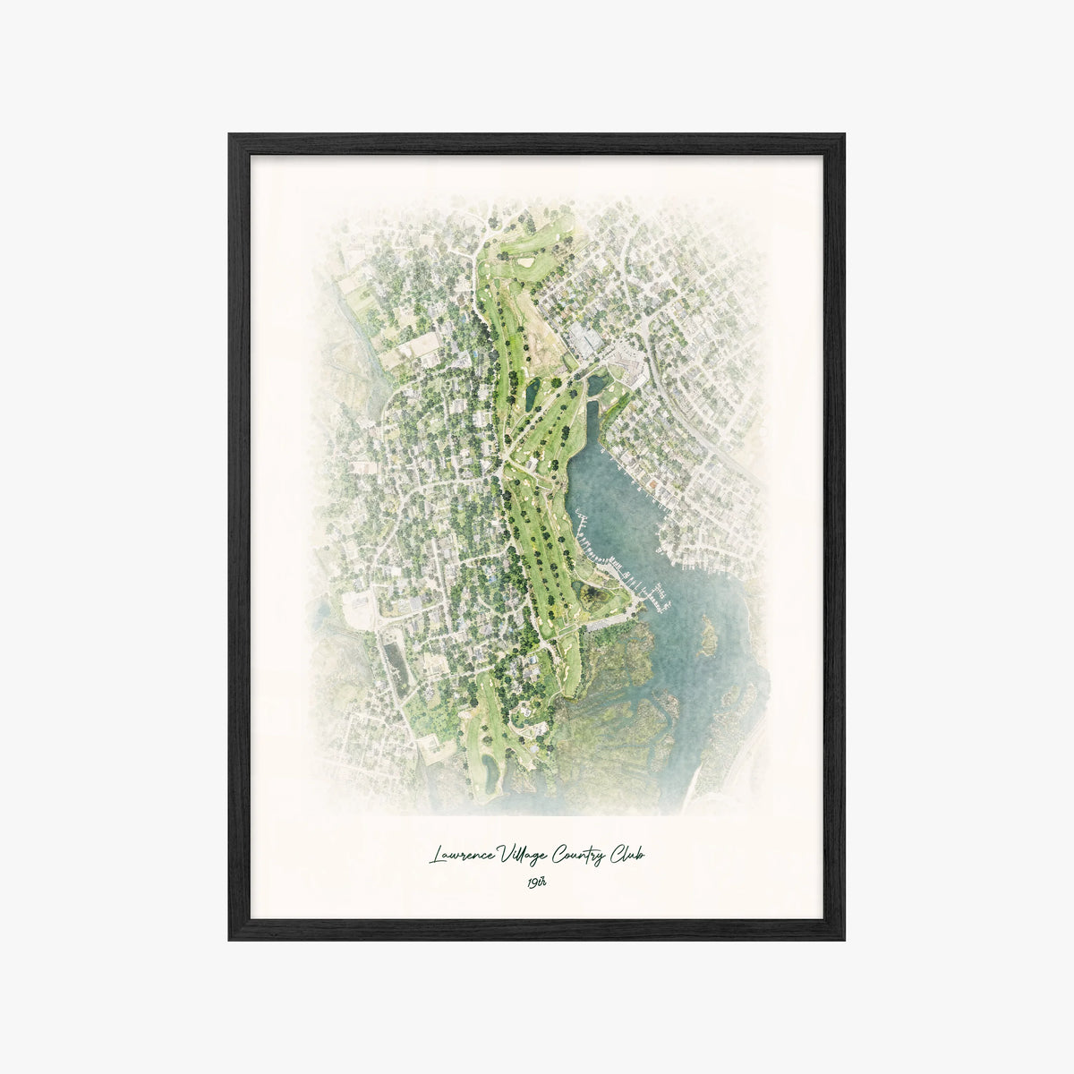 Lawrence Village Country Club black frame