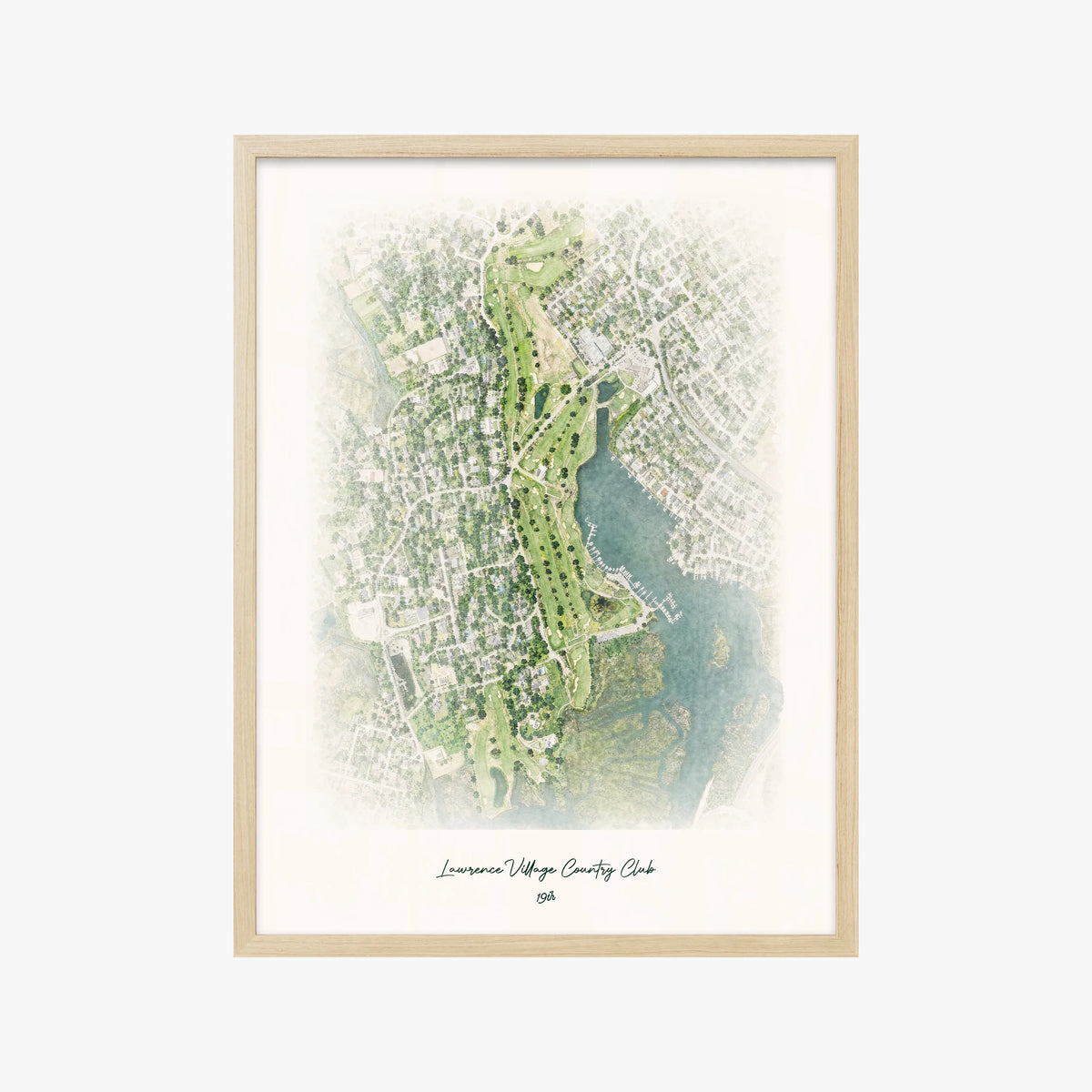 Lawrence Village Country Club wood frame