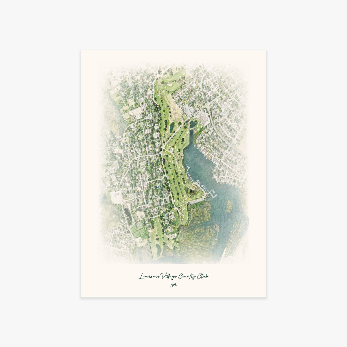 Lawrence Village Country Club printed artwork
