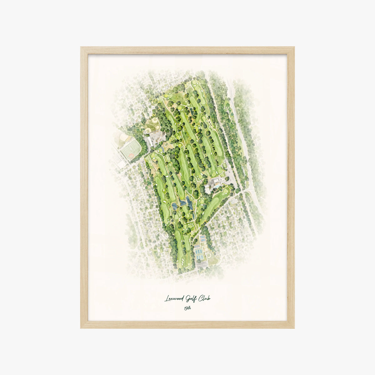 Leewood Golf Club wood frame