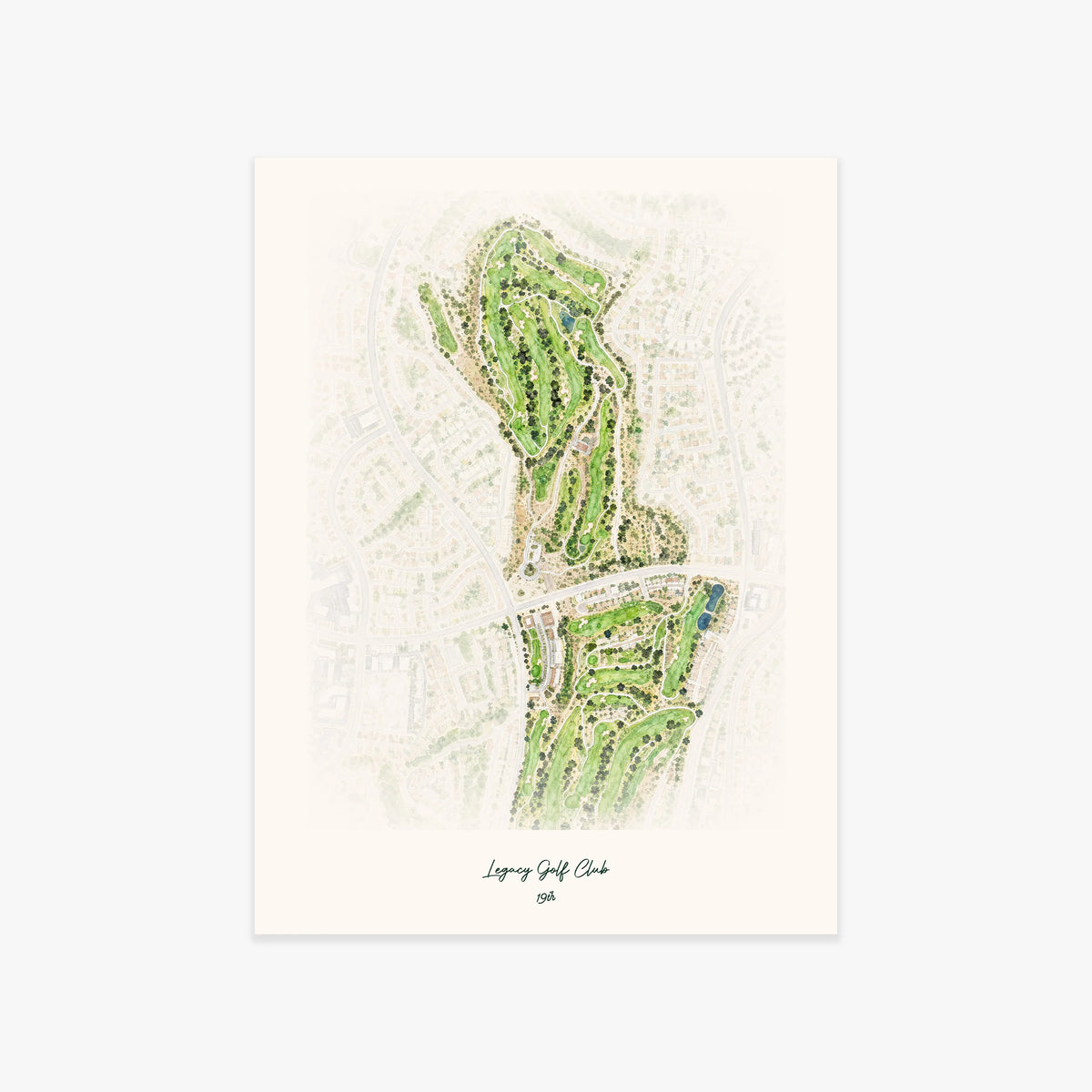 Legacy Golf Club printed artwork