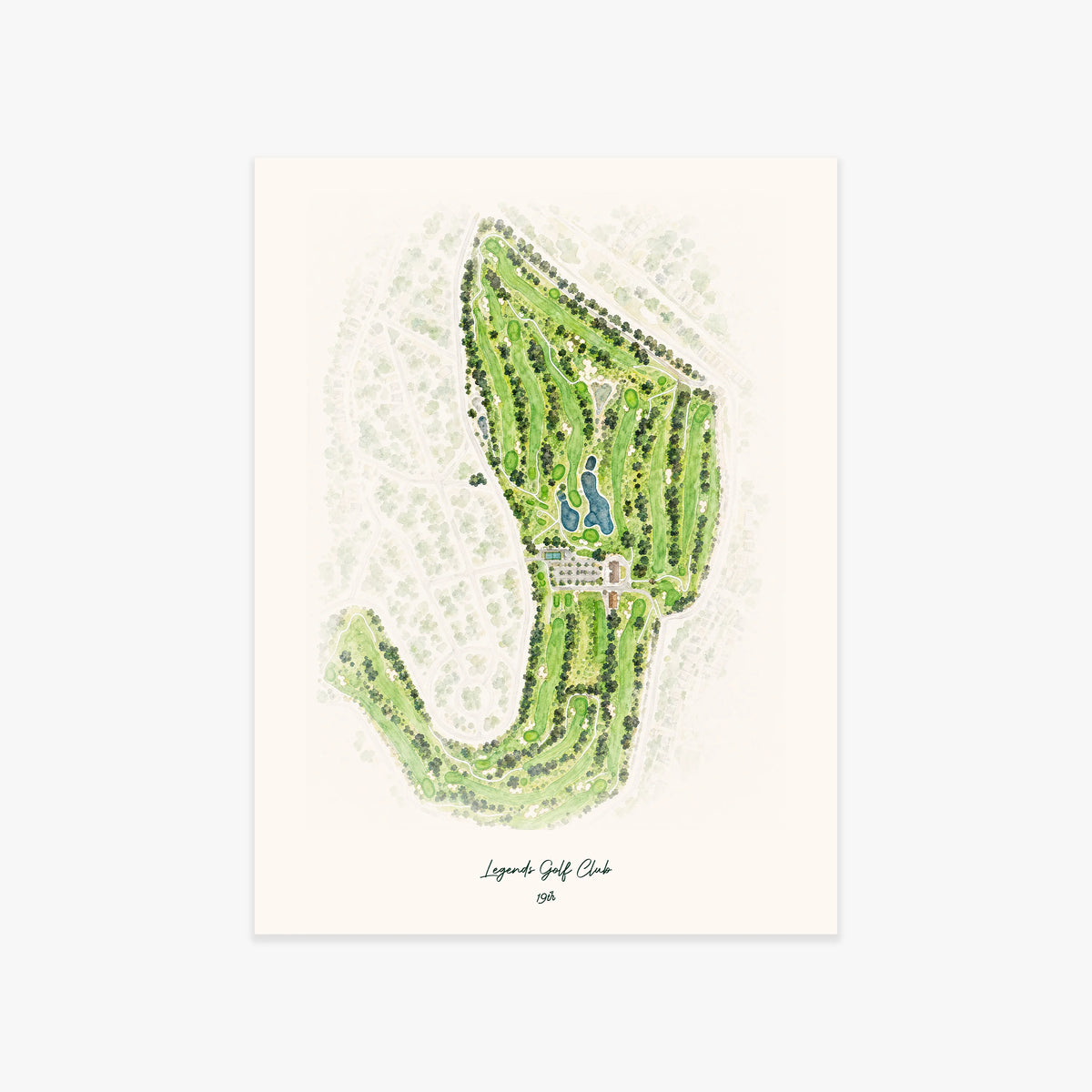 Legends Golf Club printed artwork