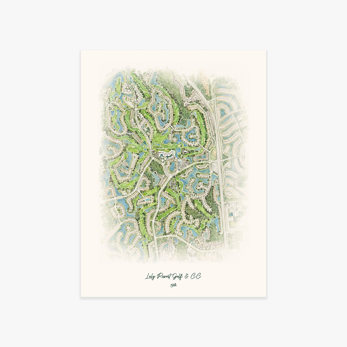 Lely Resort Golf & C.C. printed artwork