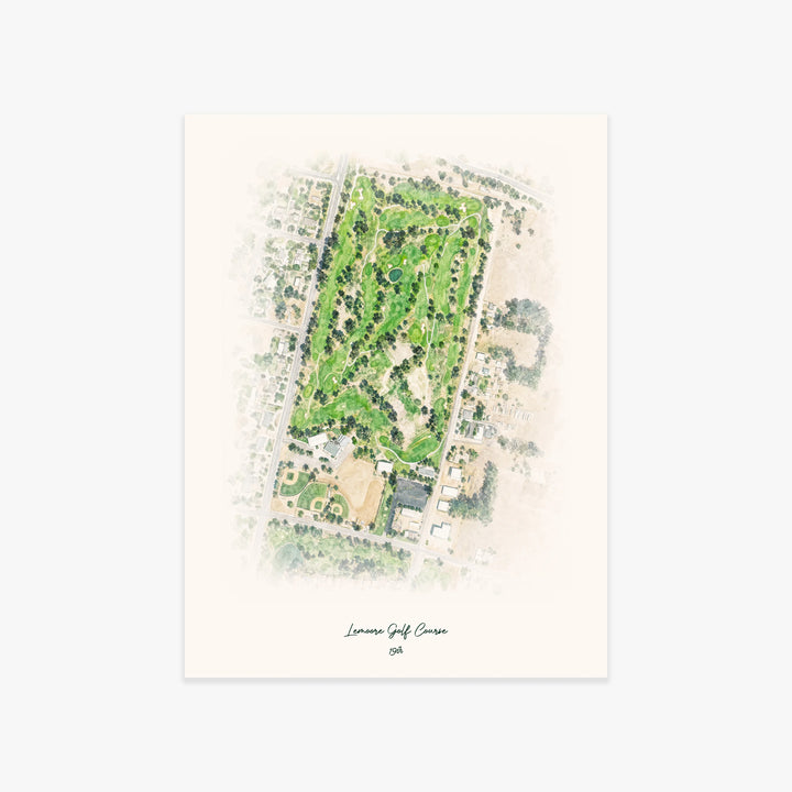 Lemoore Golf Course printed artwork
