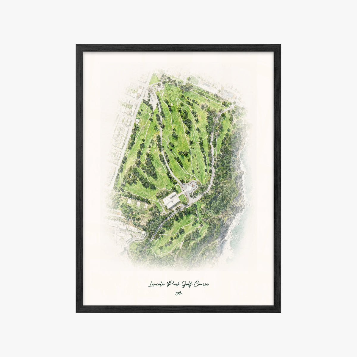 Lincoln Park Golf Course black frame