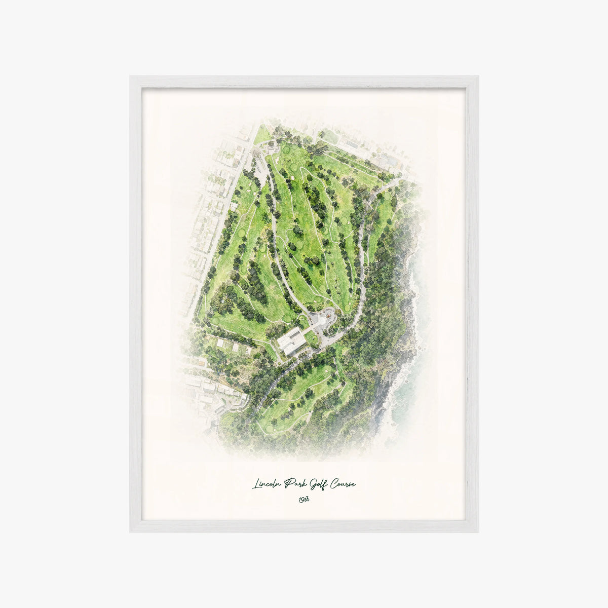 Lincoln Park Golf Course white frame