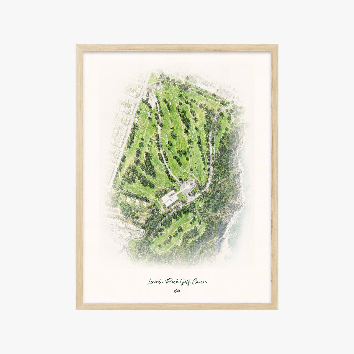 Lincoln Park Golf Course wood frame