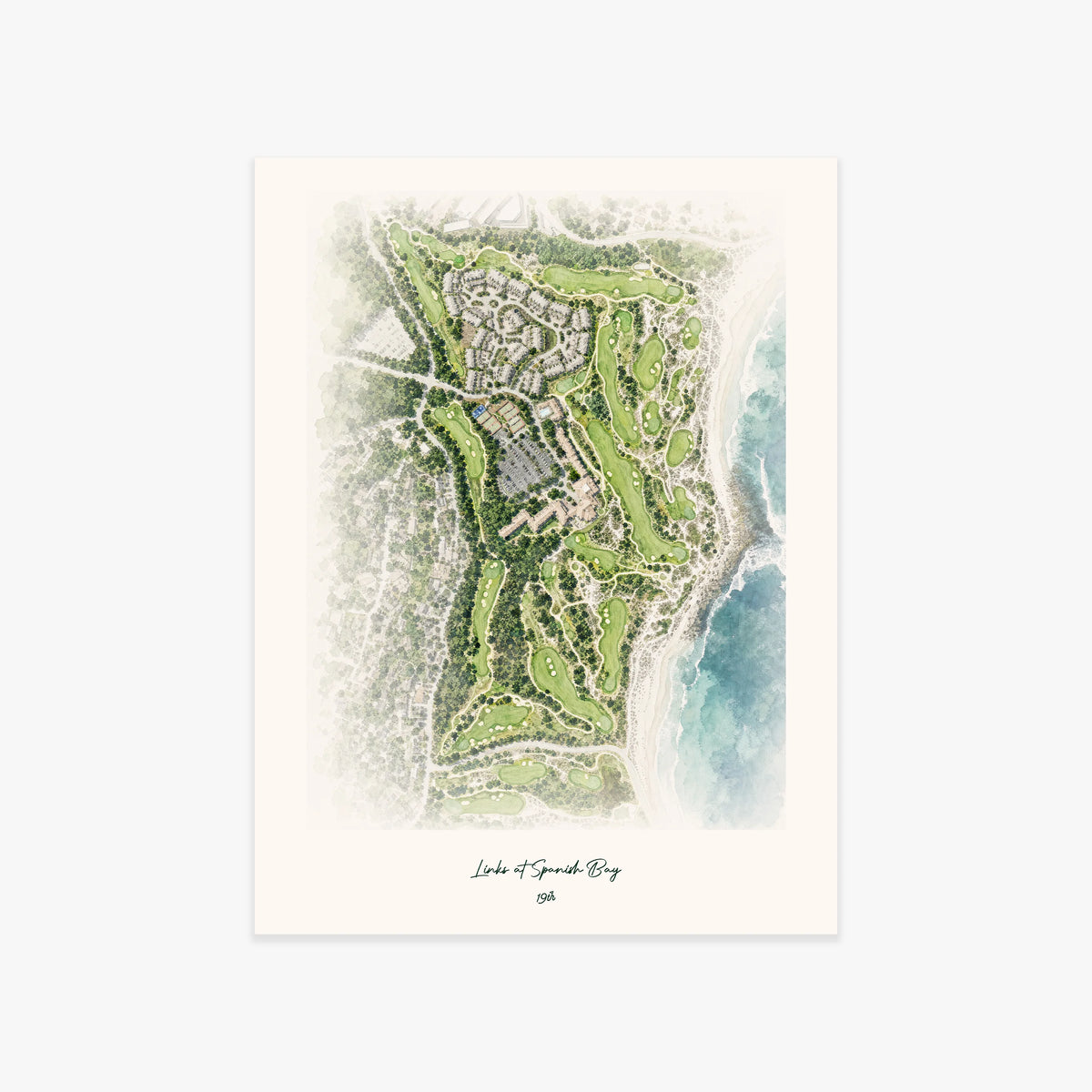 Links at Spanish Bay printed artwork