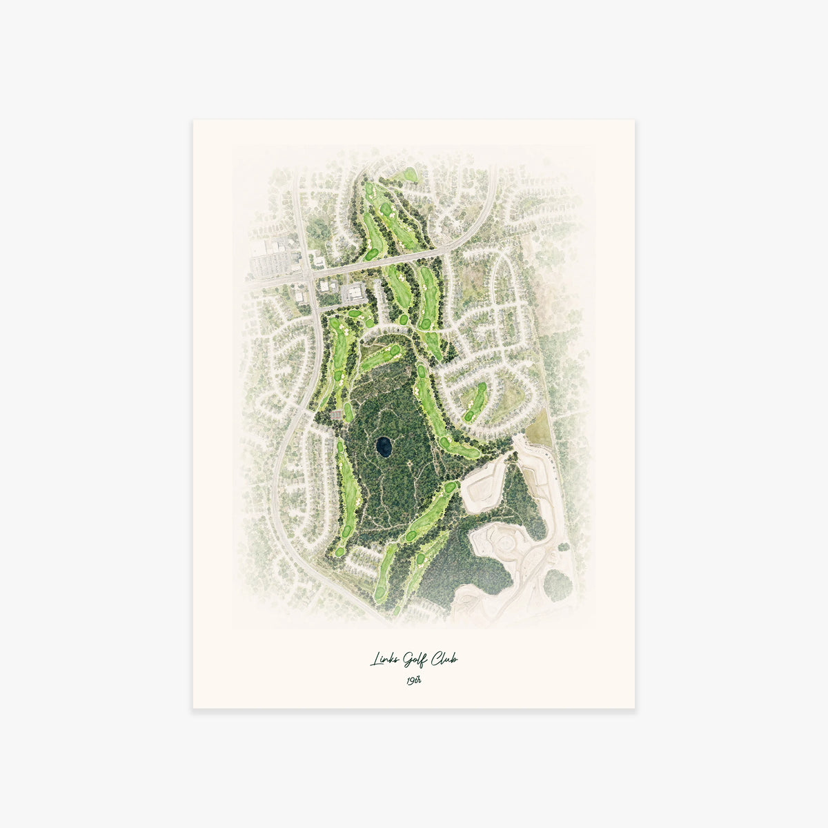 Links Golf Club printed artwork