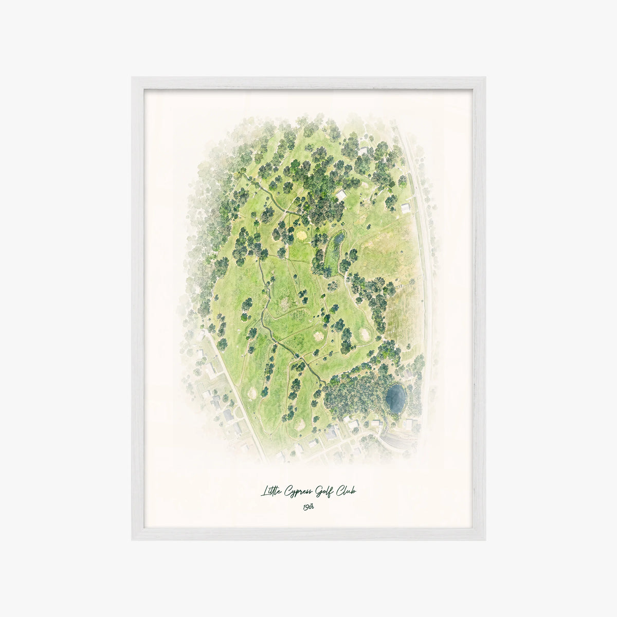 Little Cypress Golf Club white frame
