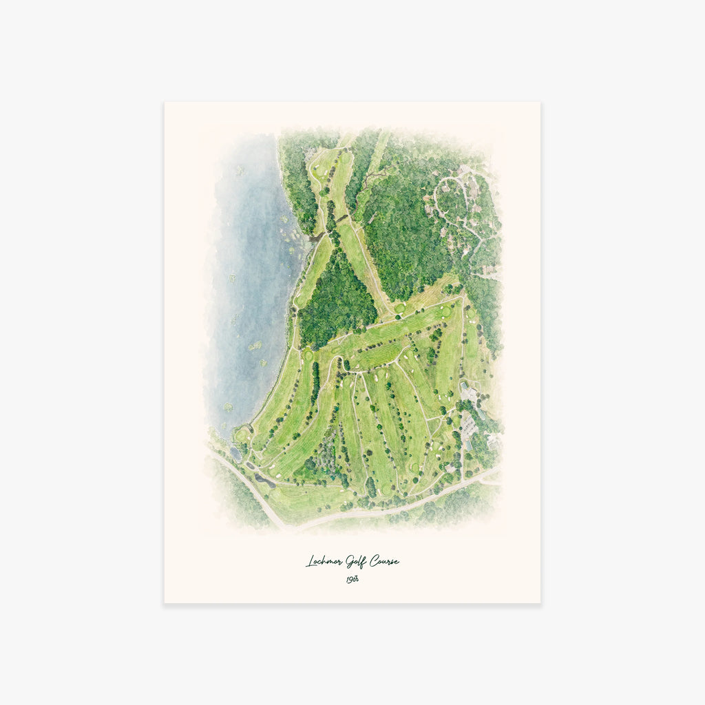 Lochmor Golf Course printed artwork
