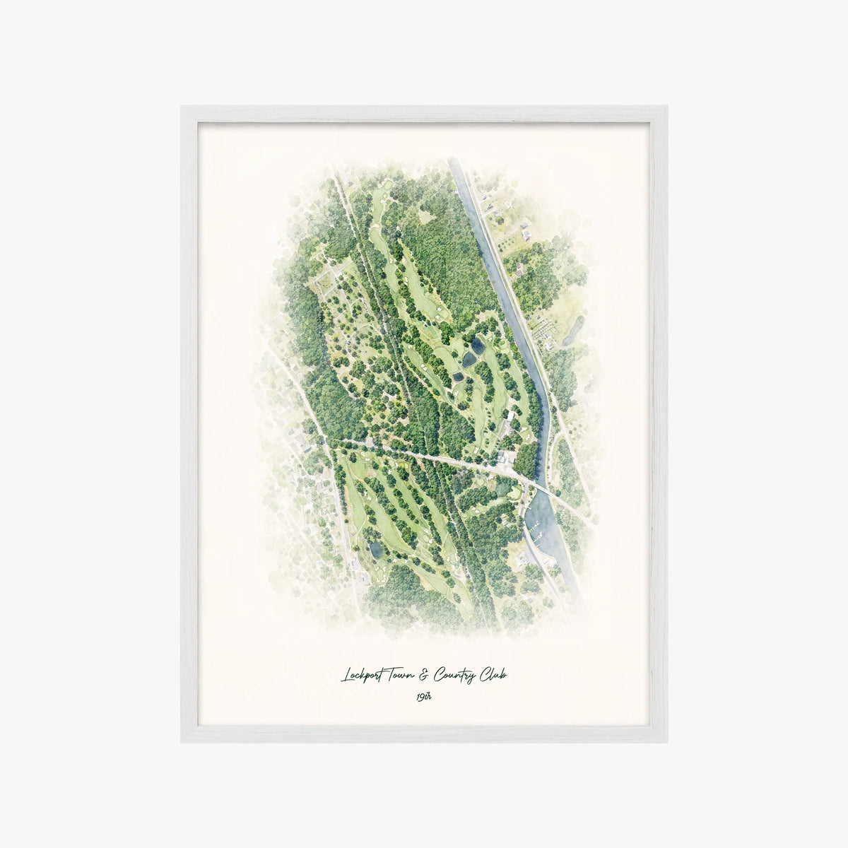 Lockport Town & Country Club white frame
