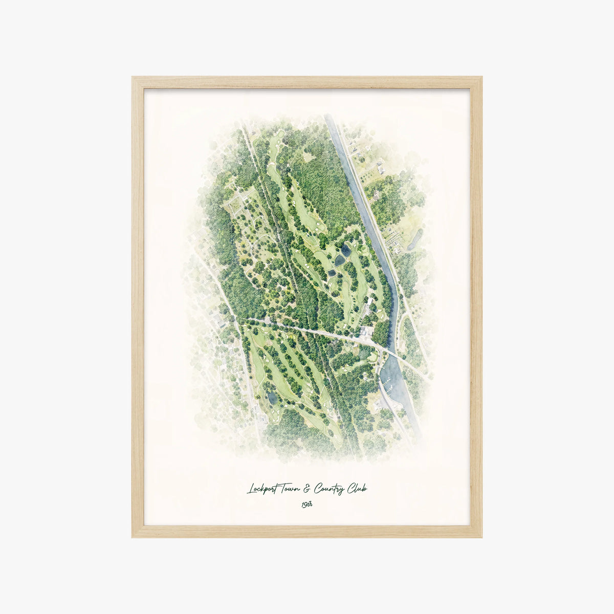 Lockport Town & Country Club wood frame