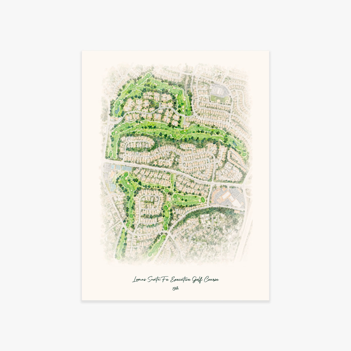 Lomas Santa Fe Executive Golf Course printed artwork