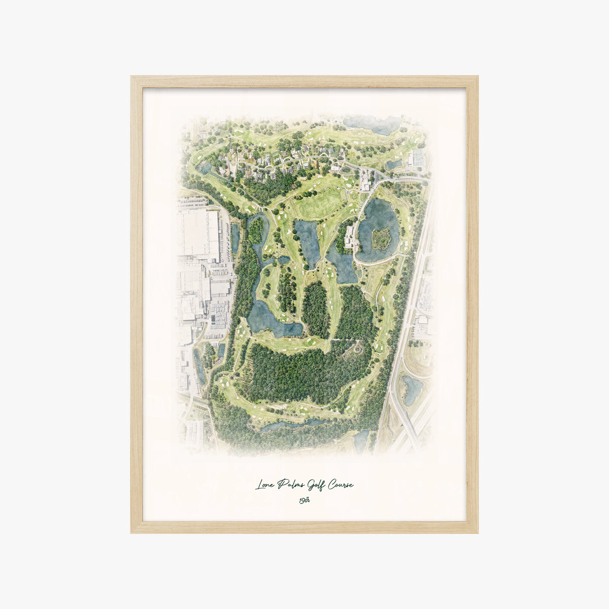 Lone Palms Golf Course wood frame