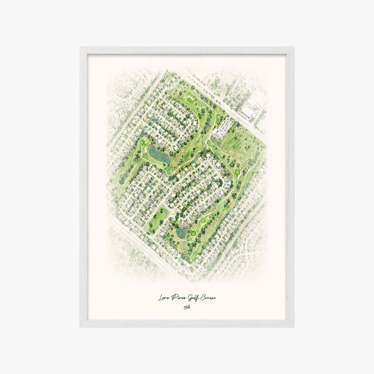 Lone Pines Golf Course white frame