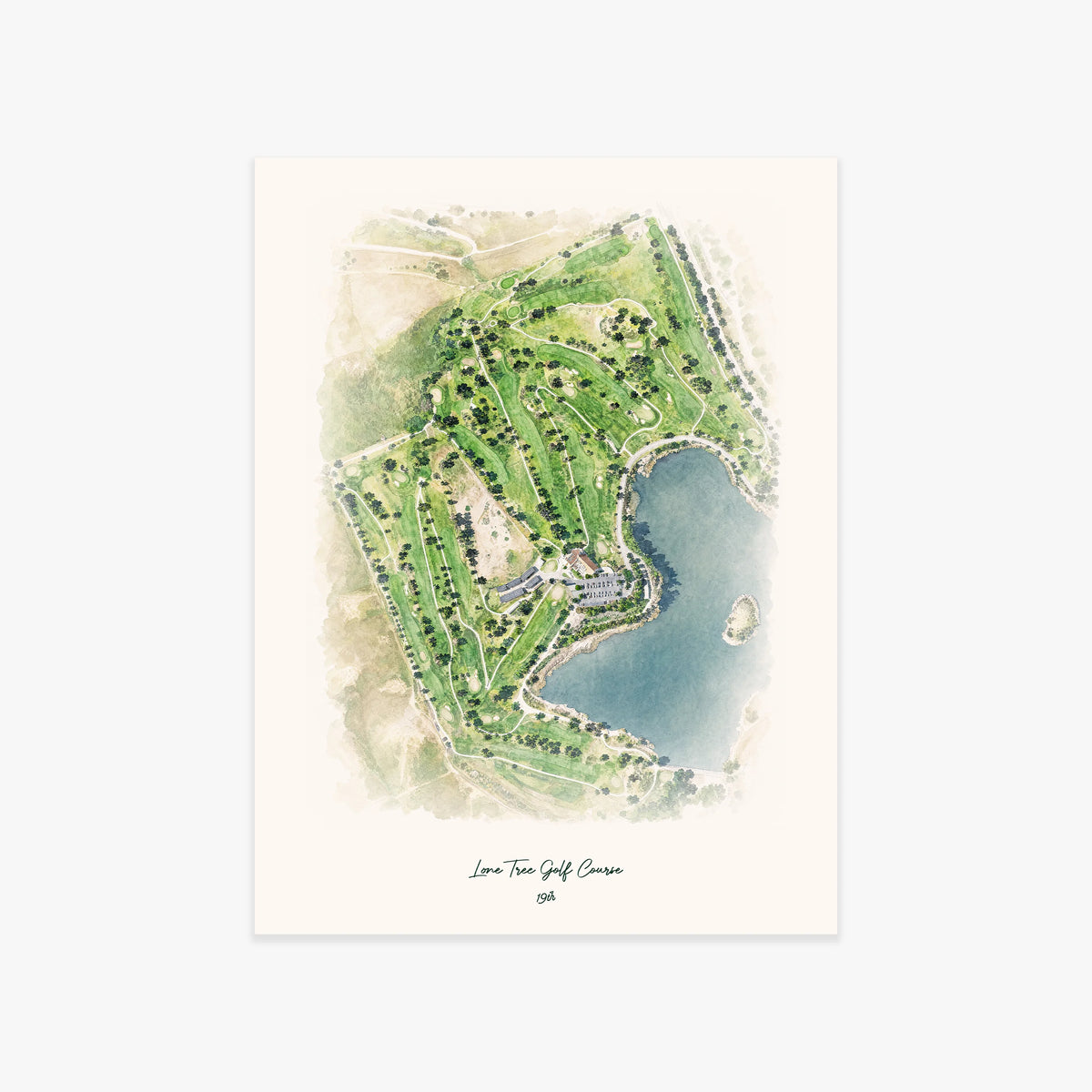 Lone Tree Golf Course printed artwork