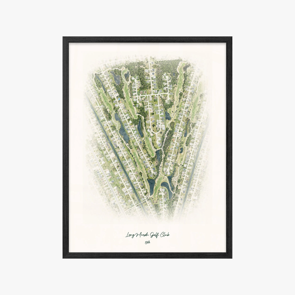 Long Marsh Golf Club black frame