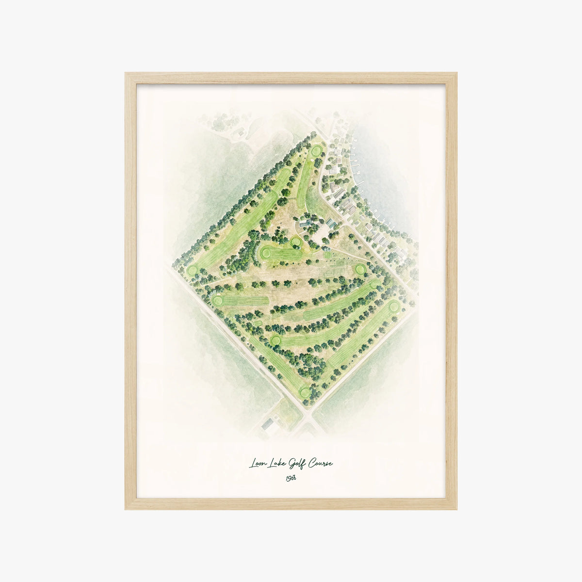 Loon Lake Golf Course wood frame