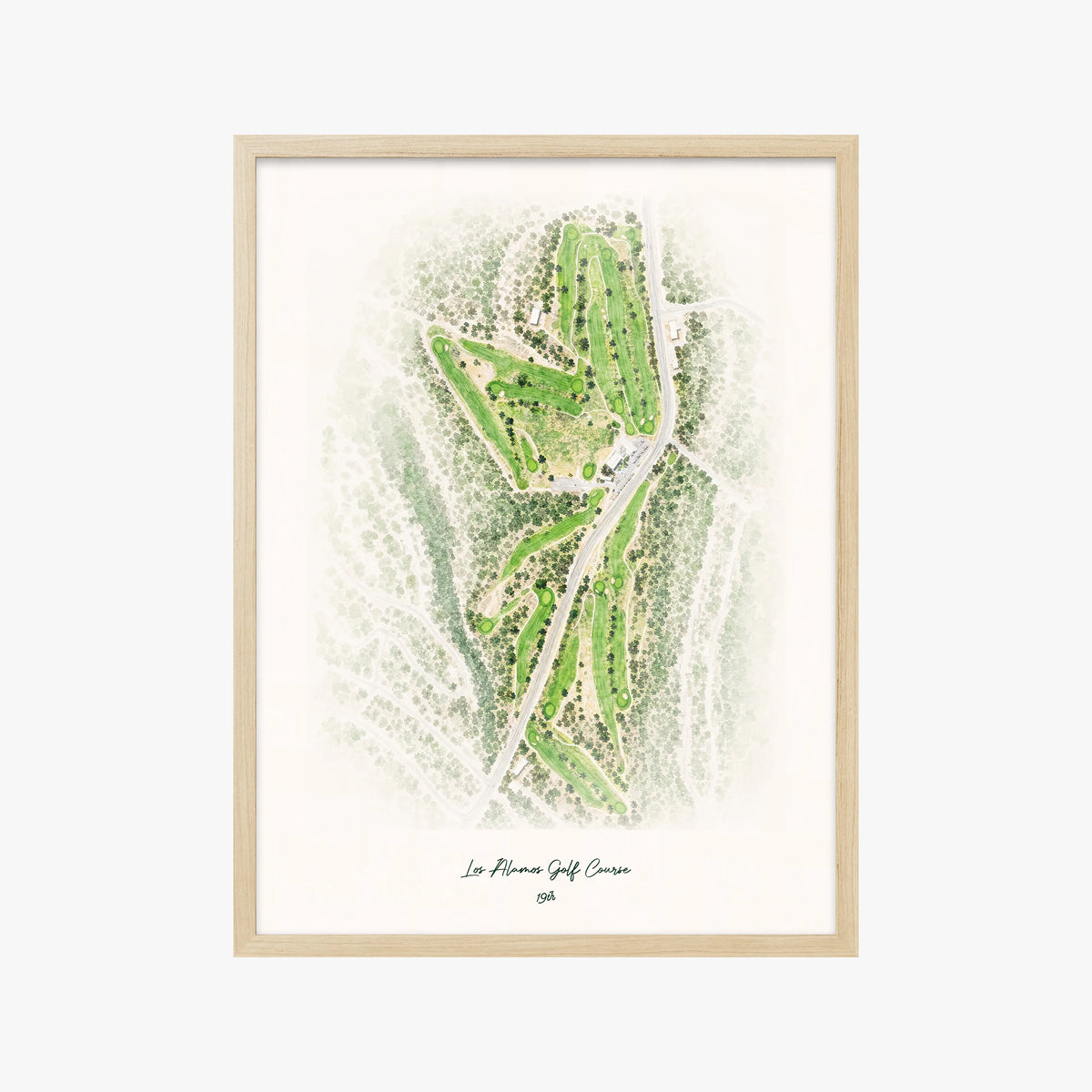Los Alamos Golf Course wood frame