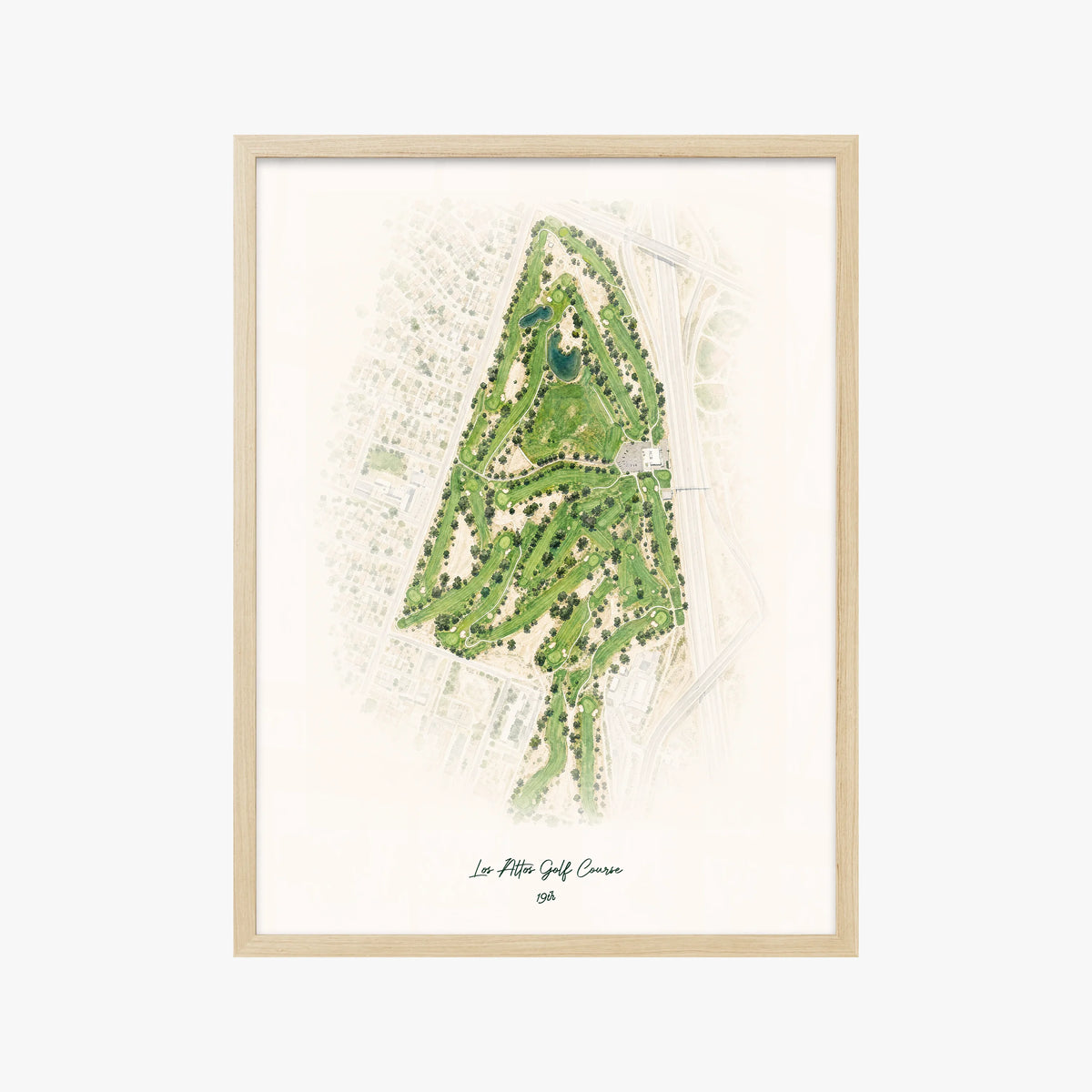 Los Altos Golf Course wood frame