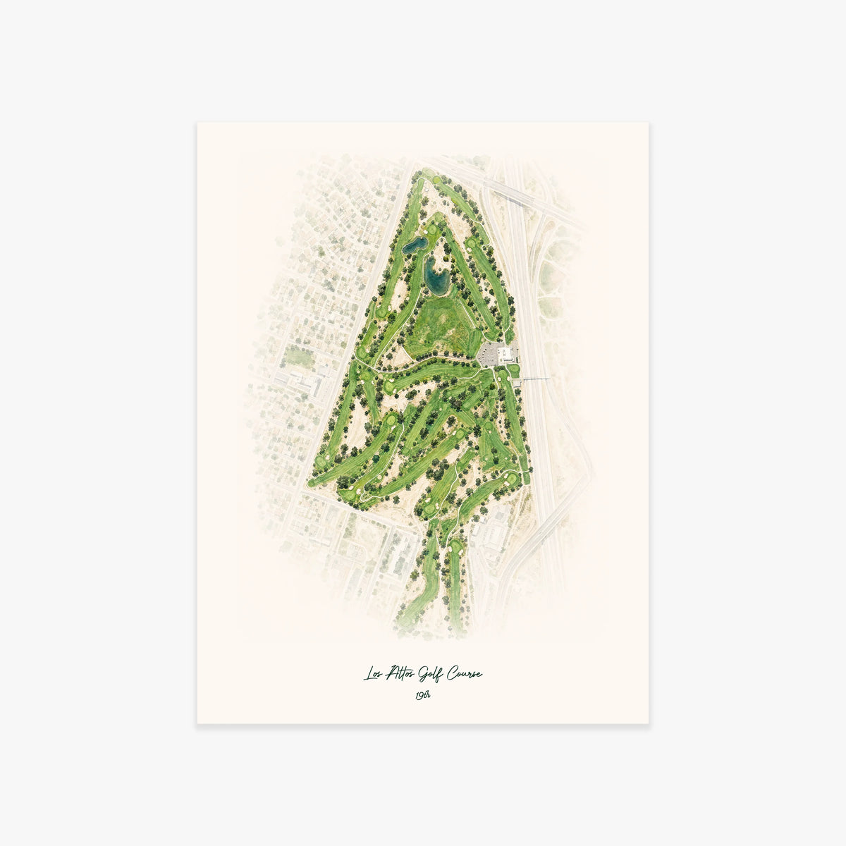 Los Altos Golf Course printed artwork