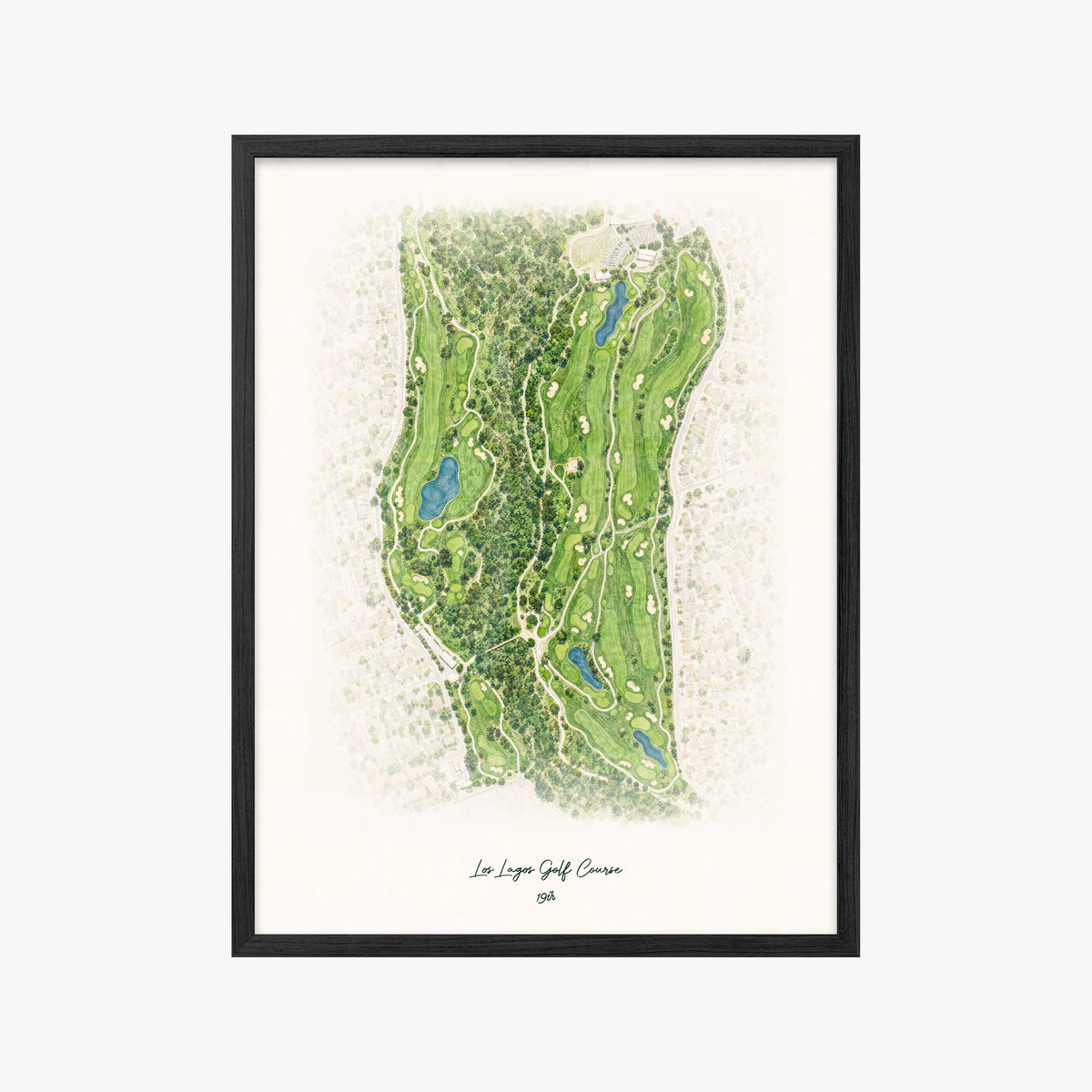 Los Lagos Golf Course black frame