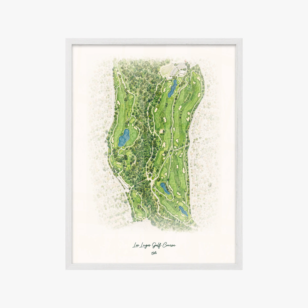 Los Lagos Golf Course white frame