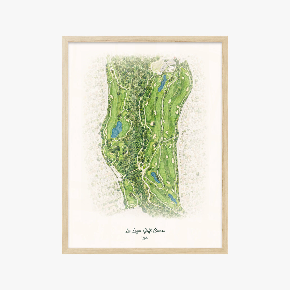Los Lagos Golf Course wood frame
