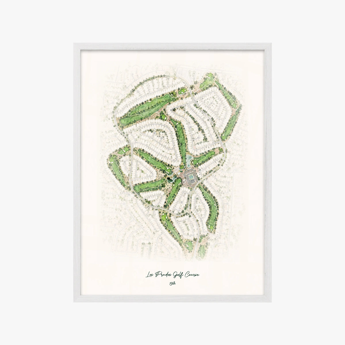 Los Prados Golf Course white frame
