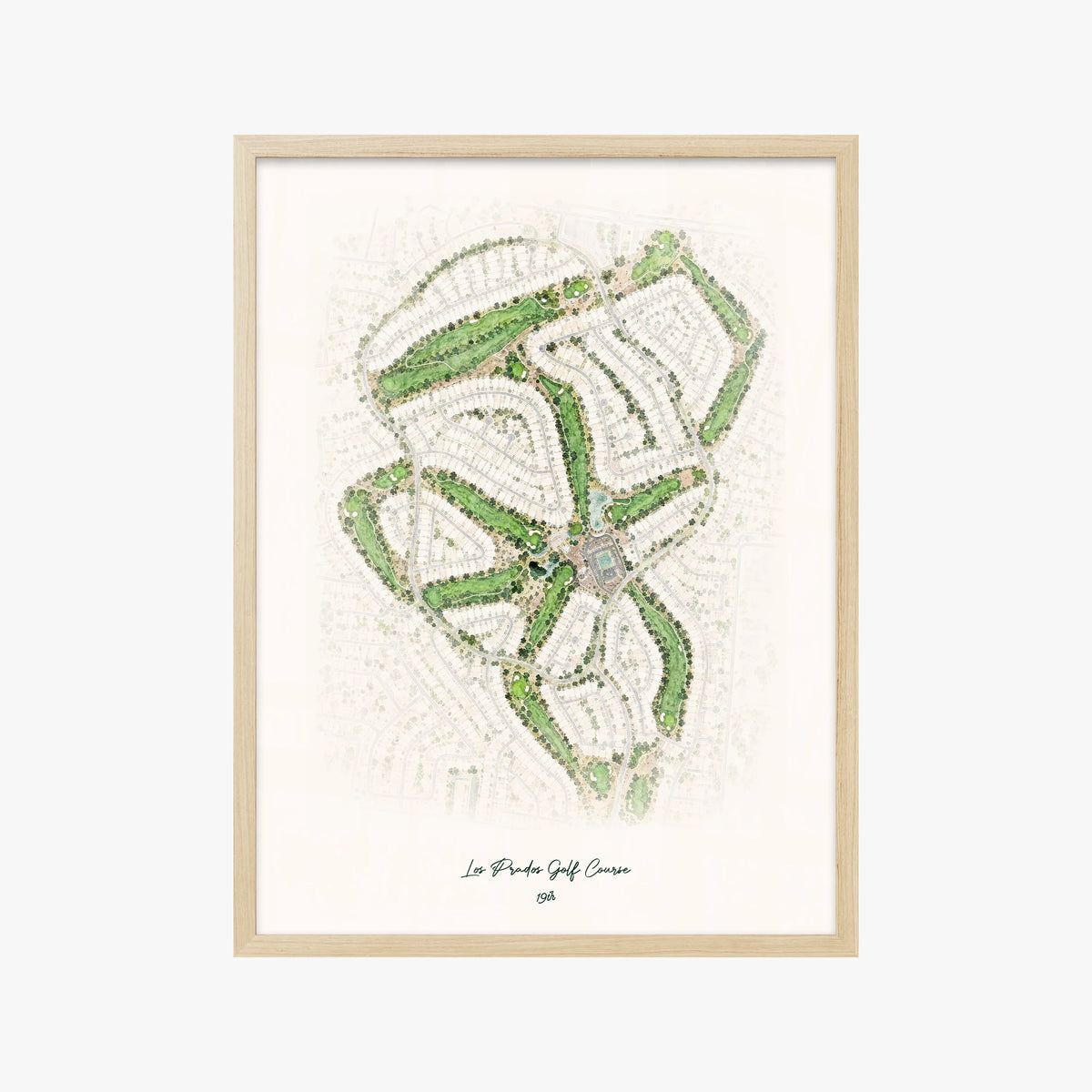 Los Prados Golf Course wood frame