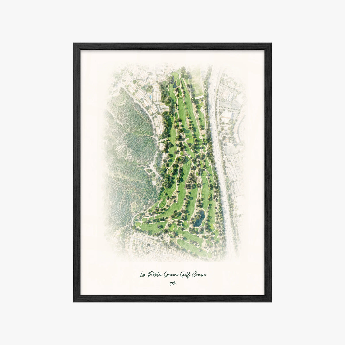 Los Robles Greens Golf Course black frame